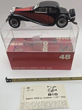 Rio 1/43 Scale Bugatti 5000cc Modello T 50 (1932) die-cast model